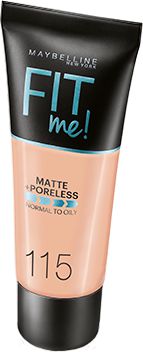 Maybelline  Fit Me Liquid Foundation matujacy podklad do twarzy 115 Ivory 30ml 3600531324513 tonālais krēms