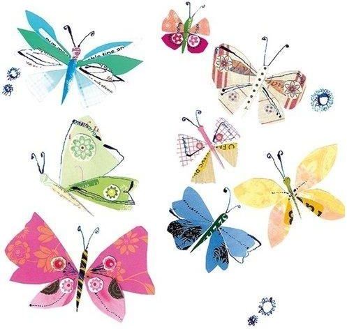 Museums & Galleries Karnet kwadrat z koperta Fluttering Butterflies 281117