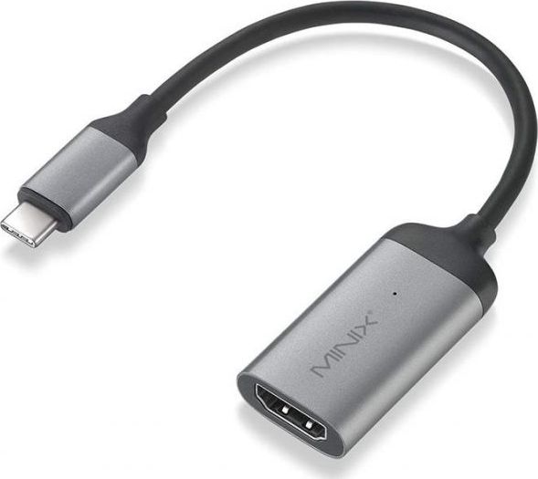 Adapter USB Minix USB-C - HDMI Srebrny  (UMNP00059) UMNP00059 (4897016416712)