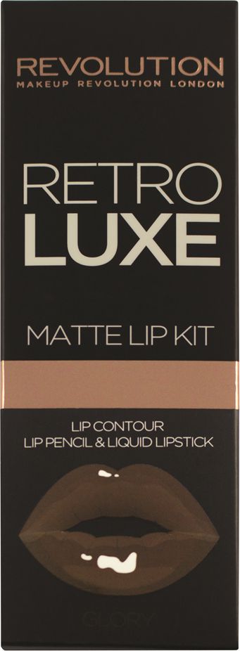 Makeup Revolution Retro Luxe Kit Matte Glory Pomadka i konturowka do ust 734205 (5029066104205) Lūpu krāsas, zīmulis