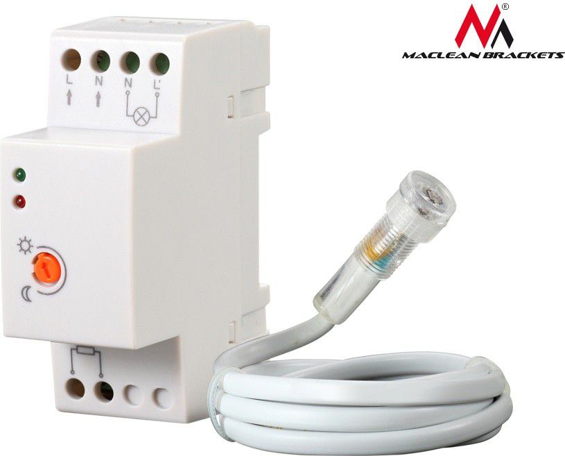 Maclean Twilight sensor DIN switch MCE83 drošības sistēma