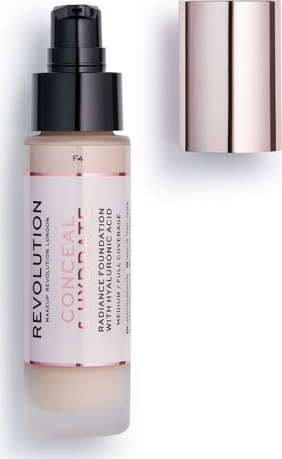 Makeup Revolution Conceal & Hydrate Foundation F4 23ml 738447 (5057566108447) tonālais krēms