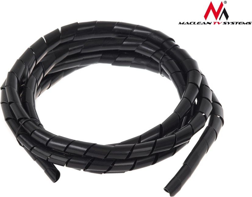 Maclean MCTV-686S Organizer Spiral cable Length (14.6*16mm) 3m Flexible black kabelis, vads