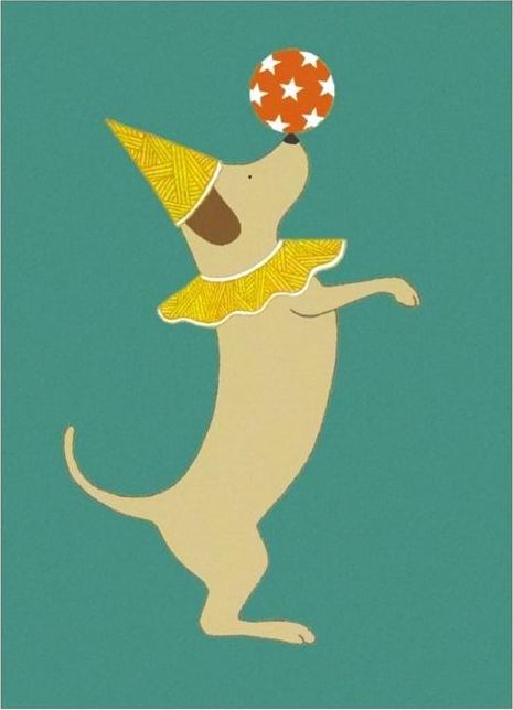 Museums & Galleries Karnet 17x14cm z koperta Party Dog 354954 (5015278382418)