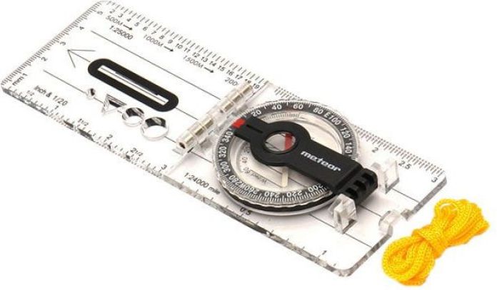 Meteor Kompas linijka z lupa (71008) 71008 (5900724710085)