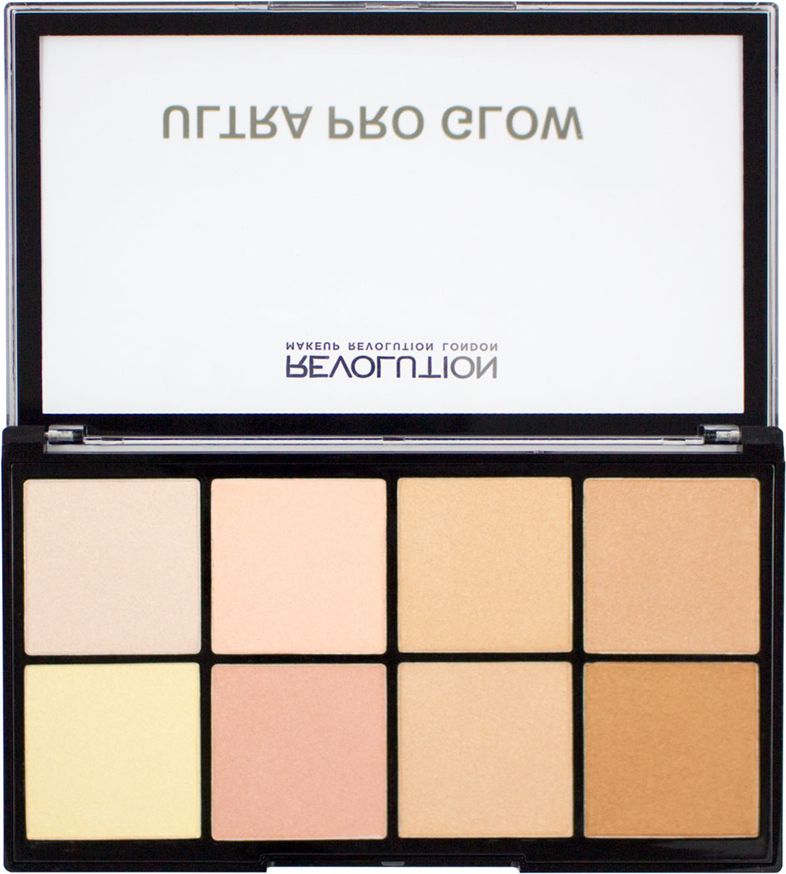 Makeup Revolution Ultra Pro Glow Paleta rozswietlaczy 20g 734049 (5029066094049) kosmētika ķermenim