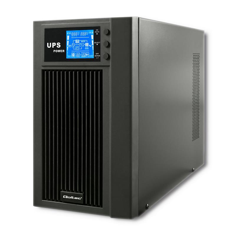 UPS On-line Pure Sine Wave 3kVA 2.4W LCD USB nepārtrauktas barošanas avots UPS