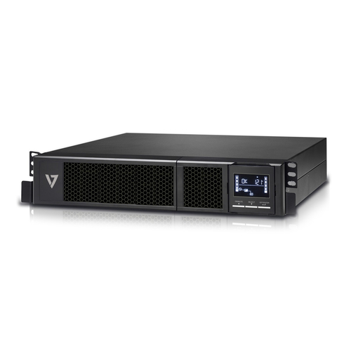 V7 3000VA UPS RACK MOUNT 2U LCD 8XIEC C1 - 1XIEC C19 - 230V ECO nepārtrauktas barošanas avots UPS