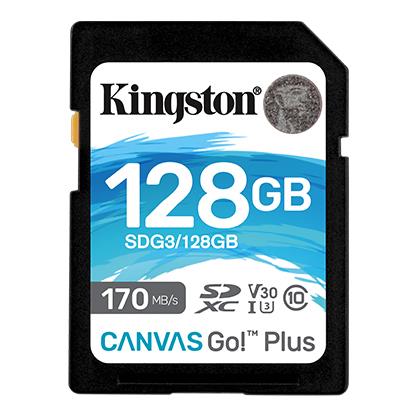 KINGSTON 128GB SDXC Canvas Go Plus 170R atmiņas karte