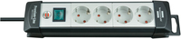 Brennenstuhl Premium-Line power strip 4 sockets 5 m white-black (1951540101) elektrības pagarinātājs