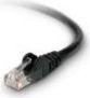 Netrack patch cable RJ45, snagless boot, Cat 5e UTP, 0.5m black kabelis, vads