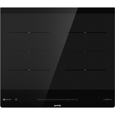 Gorenje Hob IS646BG Induction, Number of burners/cooking zones 4, Black, Display, Timer 3838782152986 plīts virsma