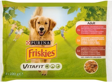 Purina Friskies Vitafit Adult 4x100g - 7613035343580 7613035343580 (7613035343580) barība suņiem