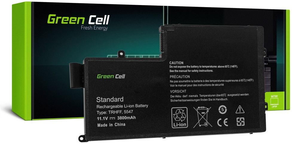 Green Cell Battery for Dell Inspiron 15 5542 5543 5545 5547 5548 / 11,1V 3400mAh akumulators, baterija portatīvajiem datoriem