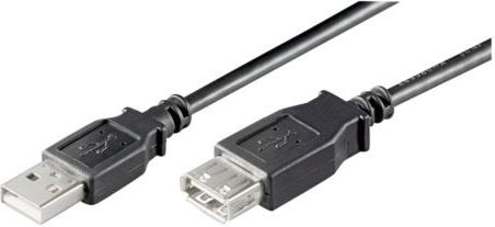 Goobay USB2.0 HS Extension Cable. M/F. Black. 5.0m Array USB kabelis