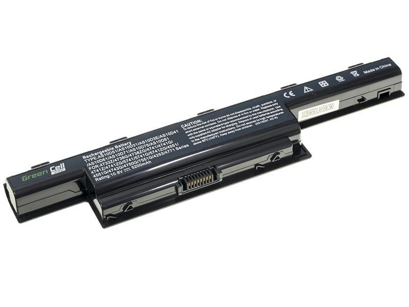 Green Cell PRO Battery for Acer Aspire 5740G 5741G 5742G 5749Z 5750G 5755G / 11,1V 5200mAh akumulators, baterija portatīvajiem datoriem