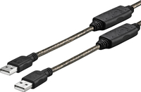 VivoLink  USB 2.0 Cable A - A M - M 10 M Built - in amplifer kabelis, vads