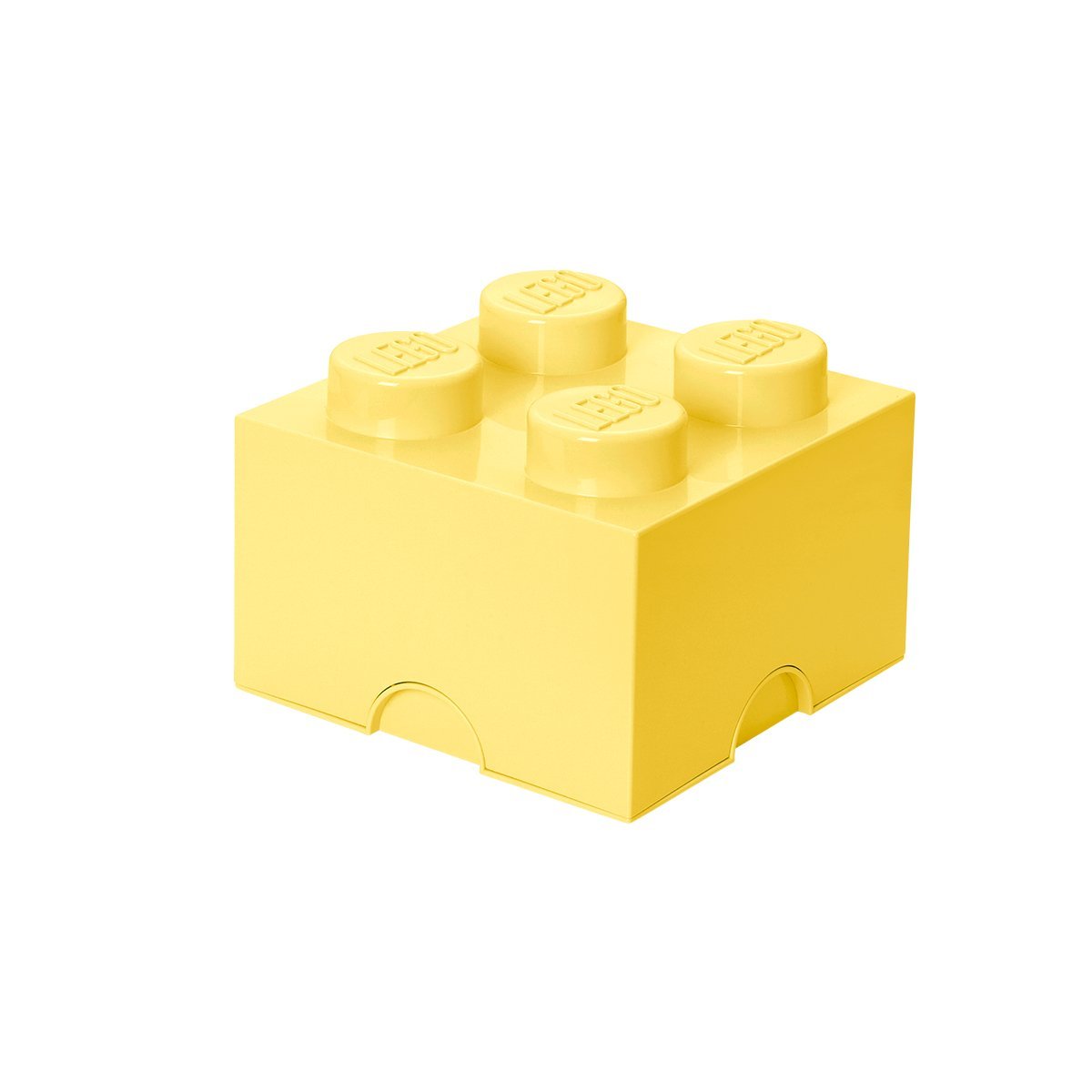Lego Storage Brick 4  pastel yellow LEGO konstruktors