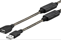 VivoLink  USB 2.0 Cable A - A M - F 10 M Built - in amplifer kabelis, vads