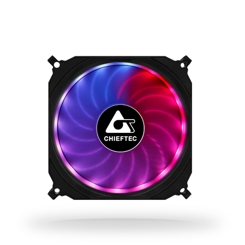 Chieftec CF-1225RGB 1 x RGB case fan TORNADO - 120x120x25mm -  6 pin ventilators