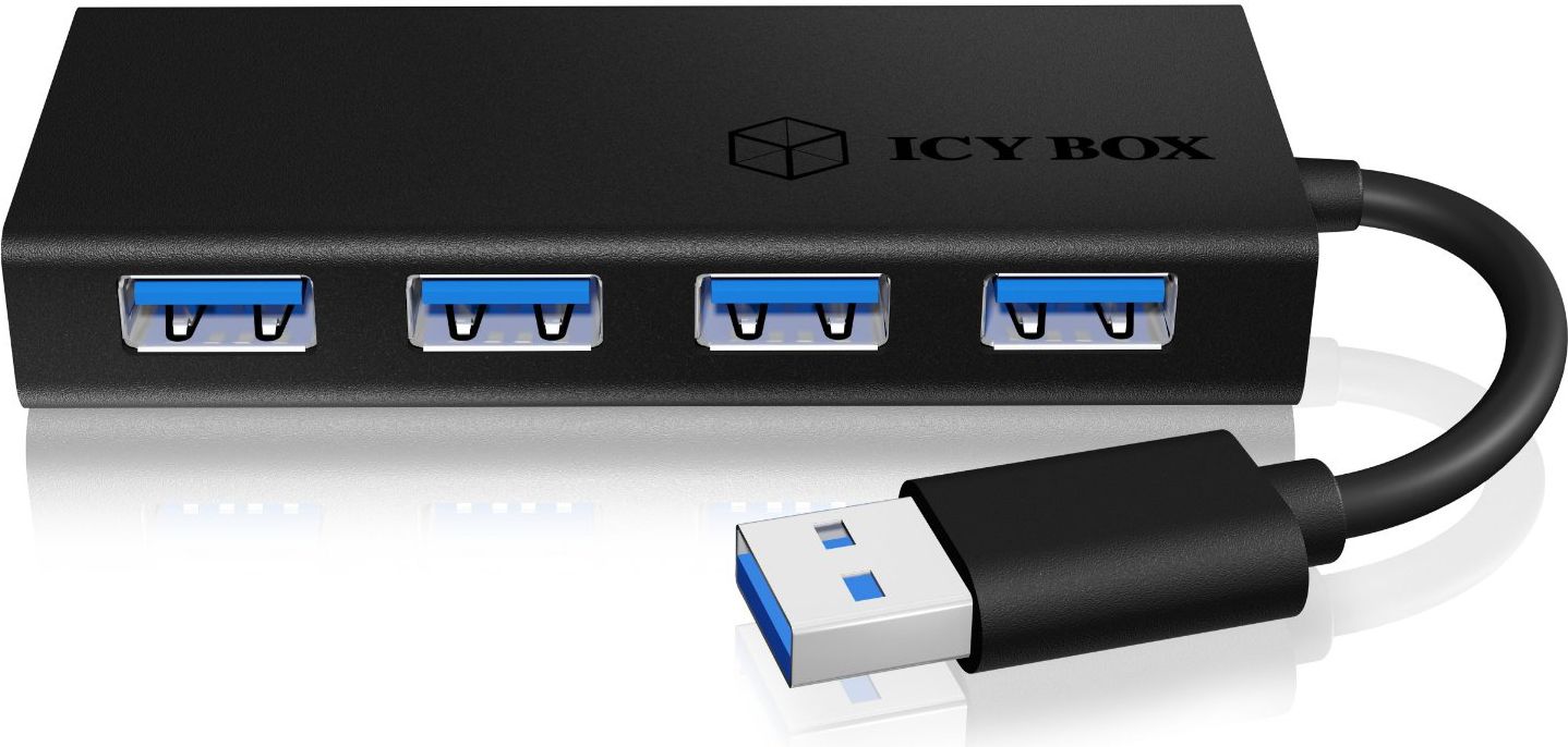 Icy Box 4x USB-A 3.0 (IB-AC6104-B) USB centrmezgli