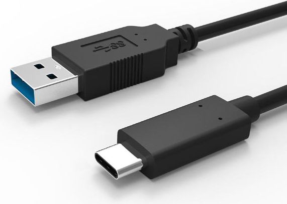 Kabel USB Hama USB 3.1 - USB C, 1m, czarny USB kabelis