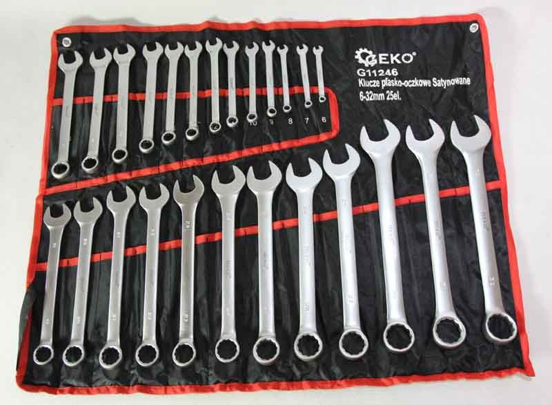 GEKO Combination wrench set 6-32mm 25pcs (11146)