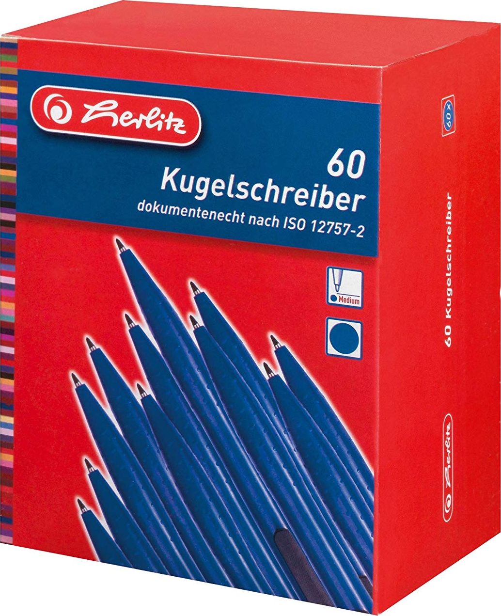 Herlitz Kugelschreiber X-20 Mine 60 Stuck blau Faltschachtel