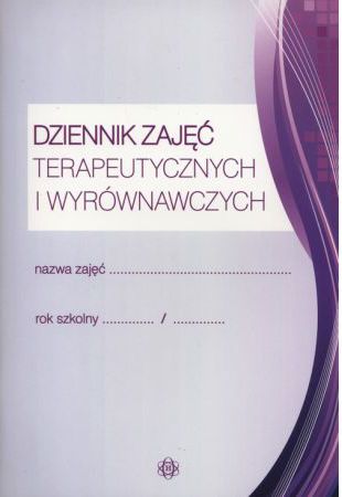 Dziennik zajec terapeutycznych i wyrownawczych 192144 (5907377430544) Literatūra