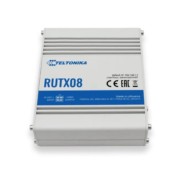 TELTONIKA RUTX08 Advanced VPN Router, 4x GbE, Industrial Box Rūteris