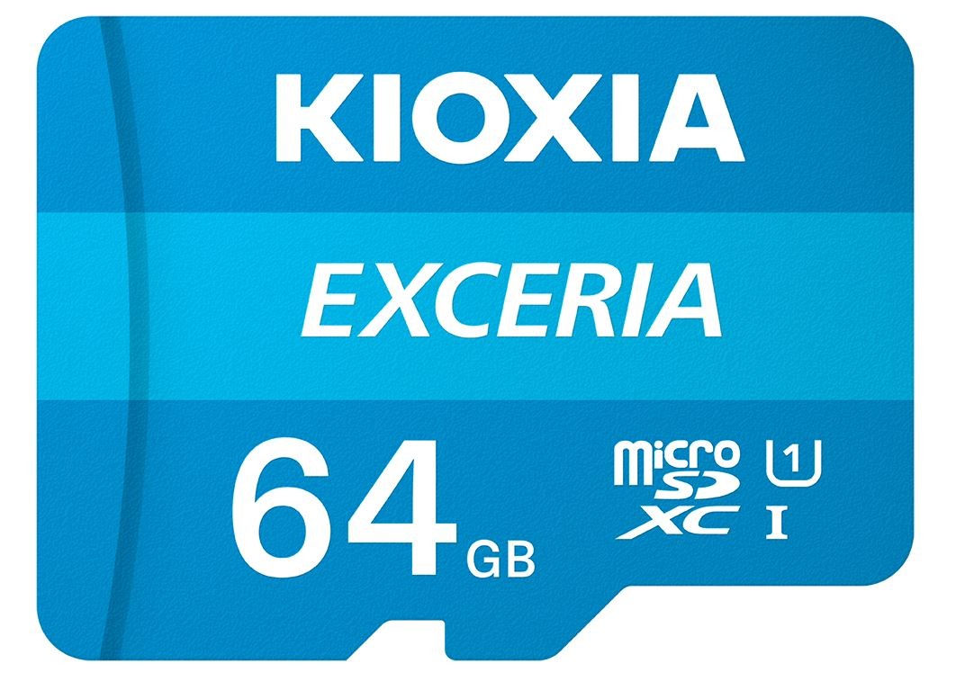 Kioxia MicroSD karte 64GB class 10 + adapter SD atmiņas karte