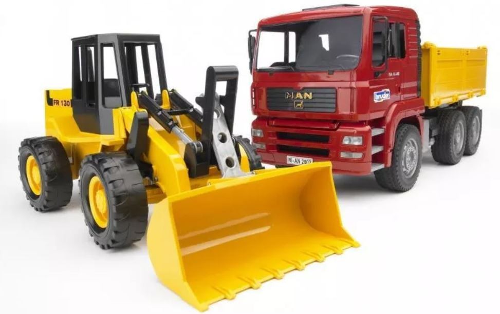 Bruder MAN TGA Truck wit h loader Rotaļu auto un modeļi