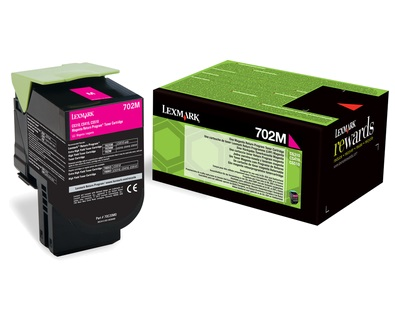 Toner Lexmark 702M magenta | return | 1000 pgs| CS310dn / CS310n / CS410dn toneris