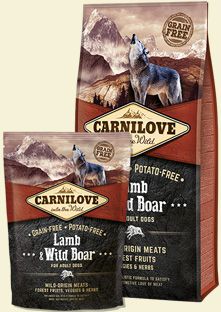 CARNILOVE Lamb & Wild Boar For Adult - 1.5 kg barība suņiem