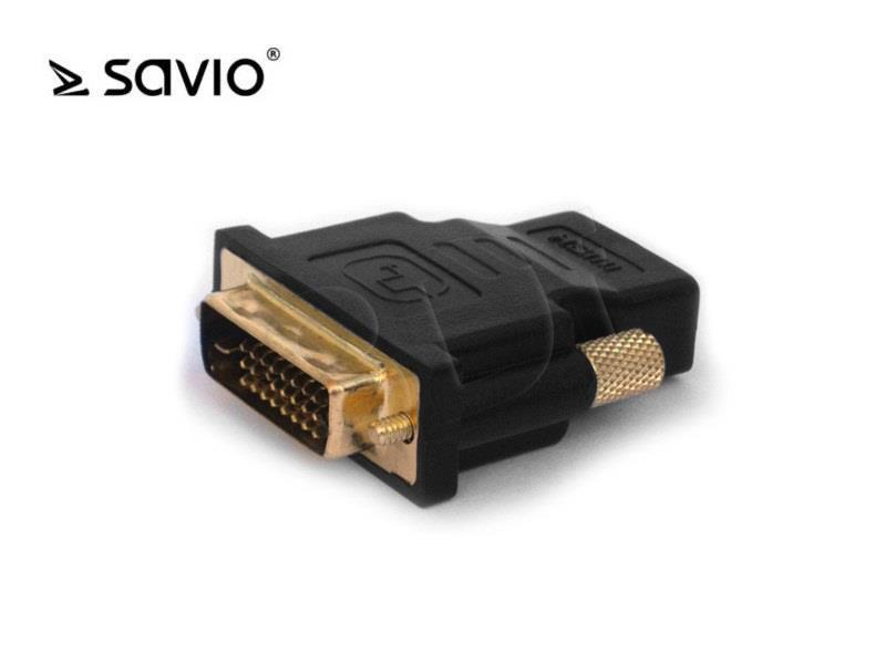 Adapter Video Savio CL-21 HDMI - DVI F-M adapteris