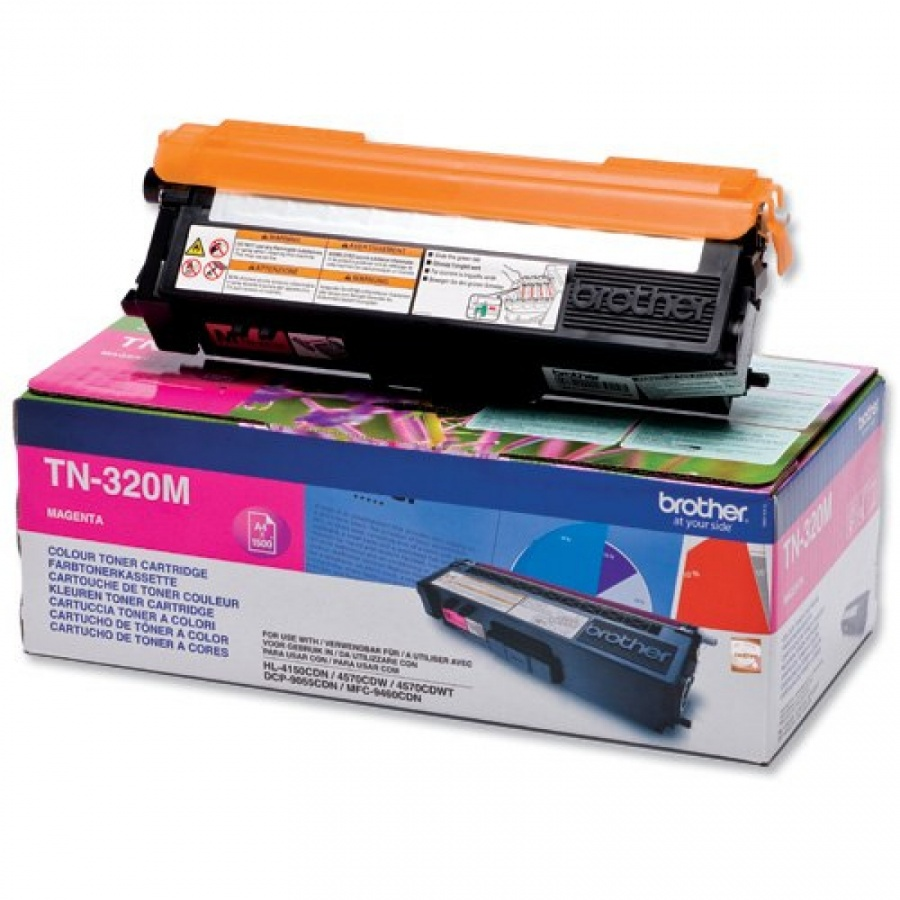 Brother TN320M magenta | 1500 pgs | HL 4150CDN/4570CDW/DCP-9270CDN toneris