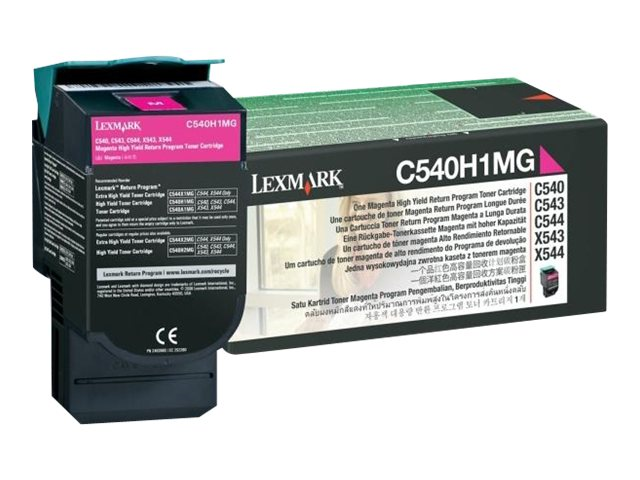 Lexmark C54x/X54x Magenta High Yield Toner cartridge (2K) fo toneris
