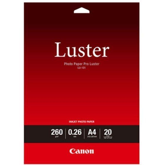 Paper Canon LU101 Luster Paper | A4 |  20 sheets foto papīrs