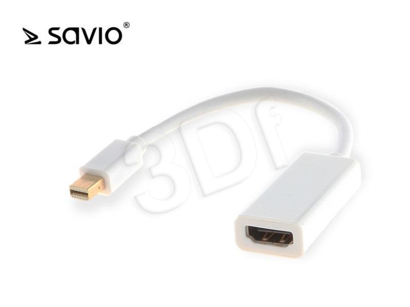 Savio CL-57 cable interface/gender adapter Mini DP HDMI A White adapteris