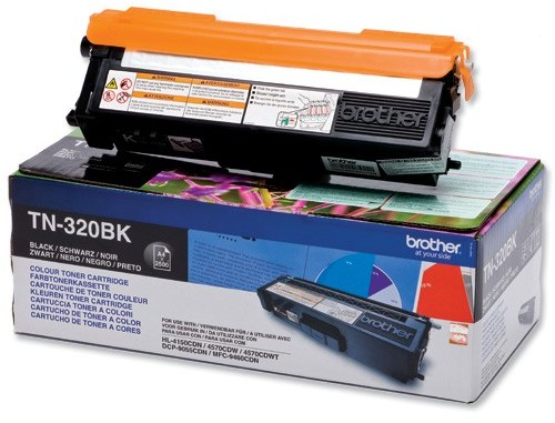 Toner Brother TN320BK black | 2500 pgs | HL 4150CDN/4570CDW/DCP-9270CDN toneris