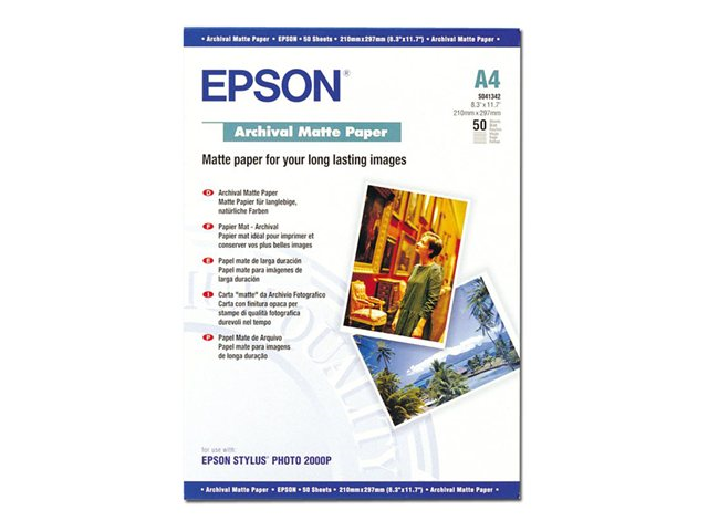 EPSON paper matt archival A4 50sh foto papīrs