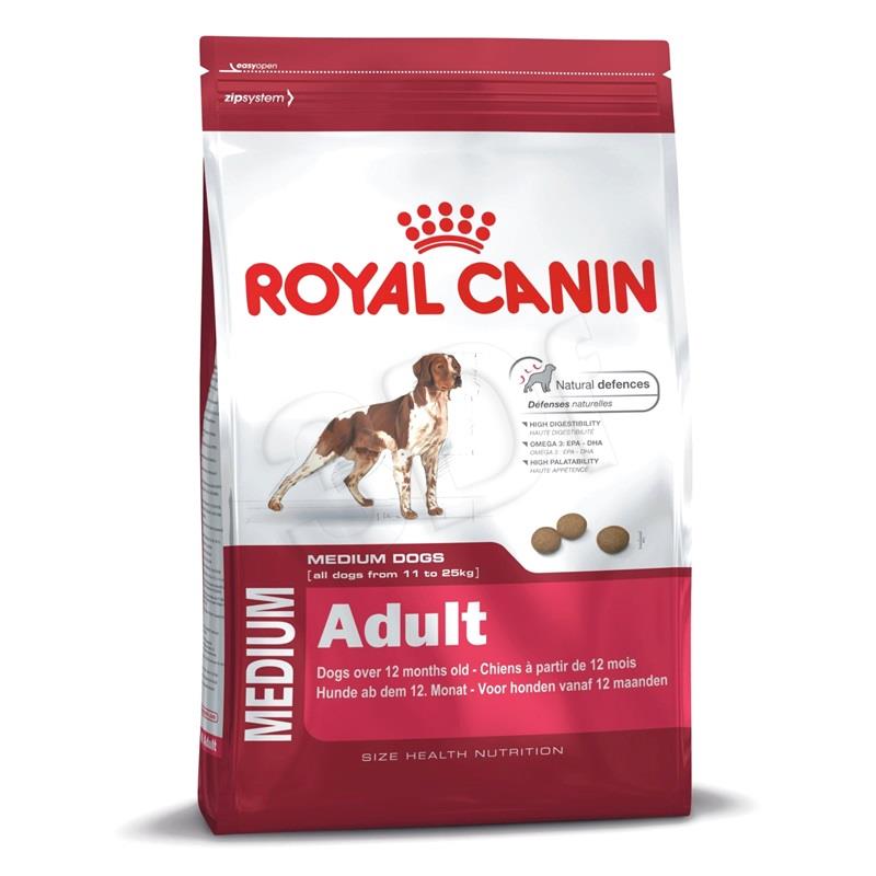 ROYAL CANIN Dog Food Medium Adult 15kg barība suņiem