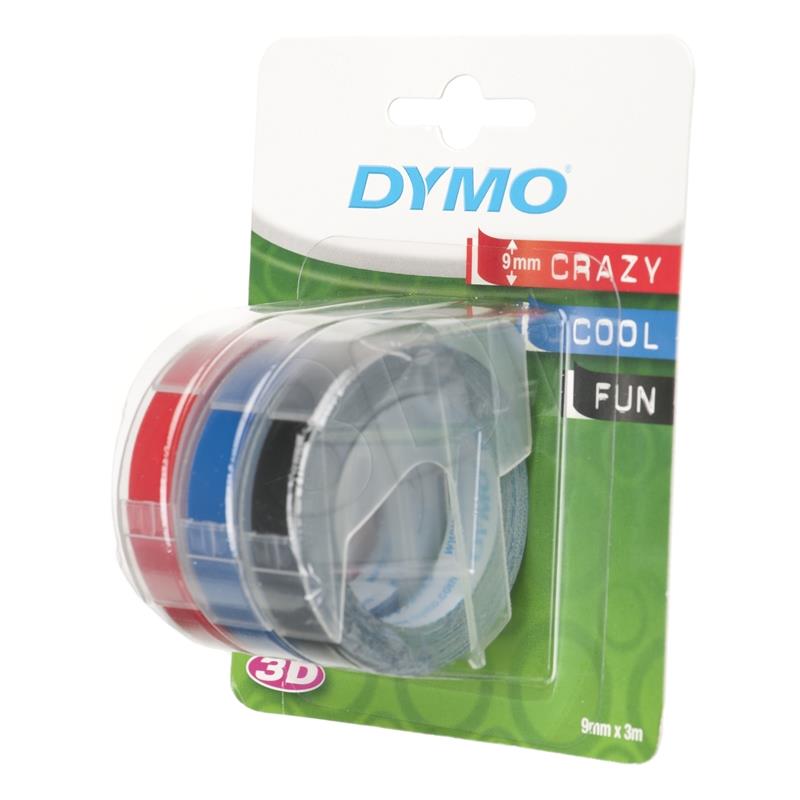 Dymo S0847750 Embossing Pack (3 Tapes) - 9mm papīrs