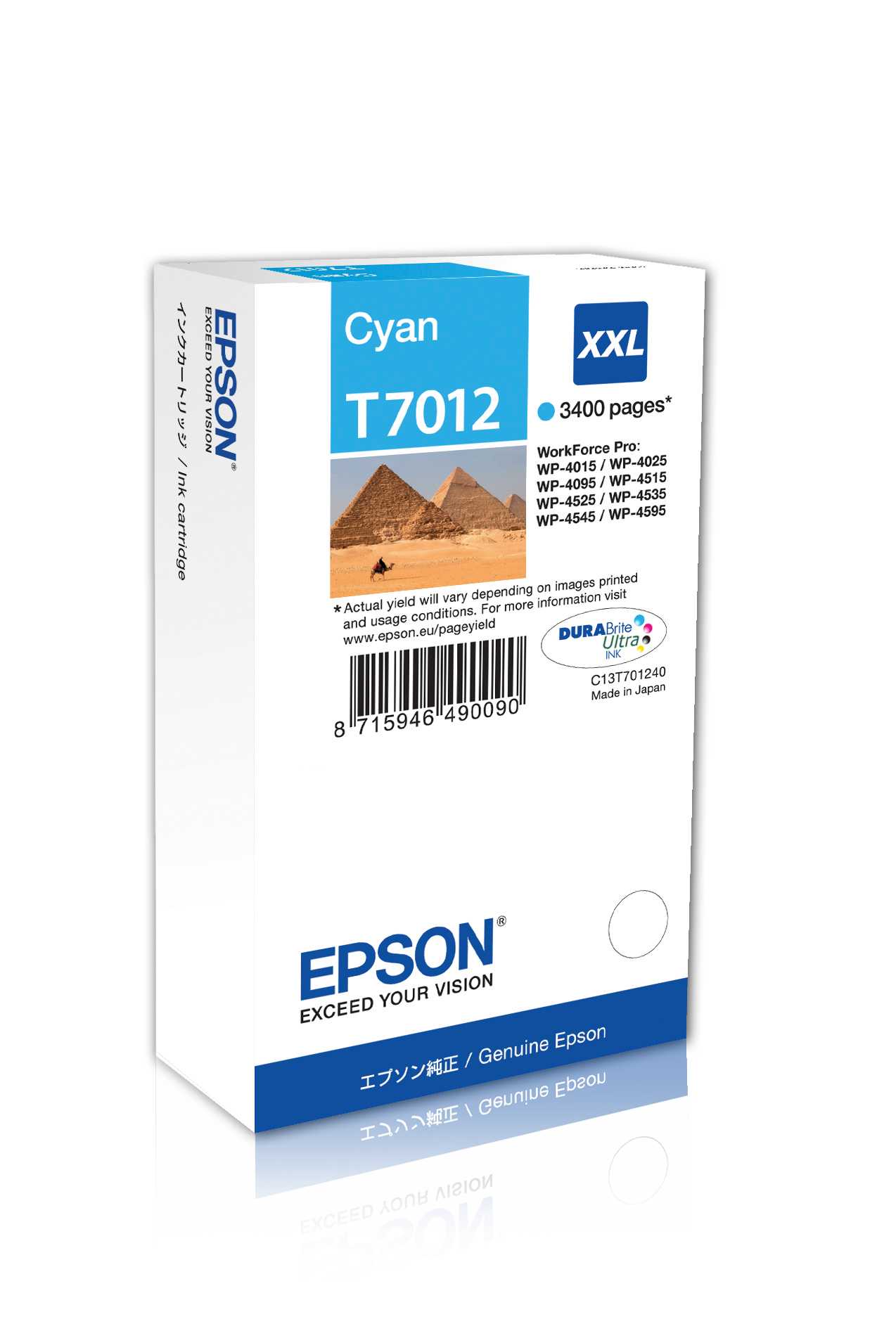 EPSON Ink Cartridge Cyan XXL WP4000 kārtridžs