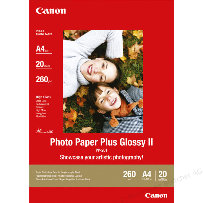 Canon PP201 Photo Paper Plus | 270g | A4 | 20sheets foto papīrs