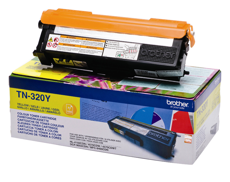 Toner Brother TN320Y yellow | 1500 pgs | HL 4150CDN/4570CDW/DCP-9270CDN toneris