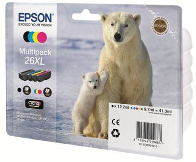 Set Epson T2636 XL CMYK Claria Multi Pack |  XP-600/700/800 kārtridžs