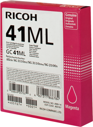 RICOH Print Cartridge GC 41ML toneris