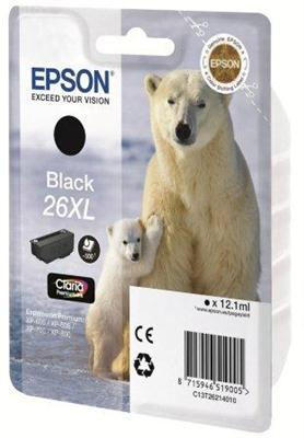 Epson 26 Claria Premium Black XL kārtridžs