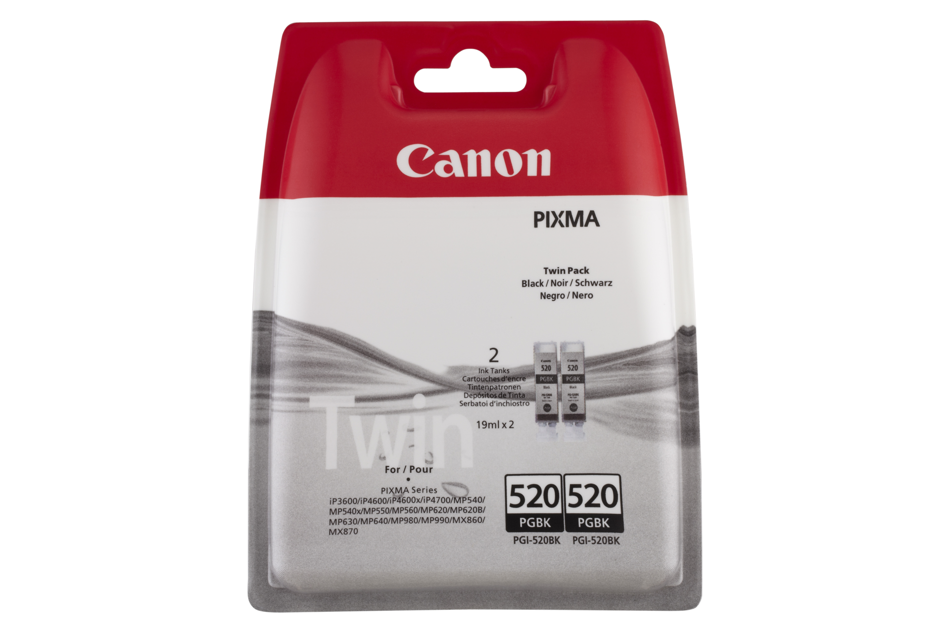 Ink Canon PGI520BK black Twin Pack | IP3600/IP4600 kārtridžs
